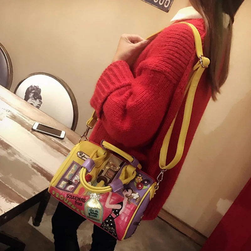 Women Handbag Harsuku Super Quality Shoulder Boston Bags Female Italian Candy Color Luxury Totes Large Capacity Crossbody Bag