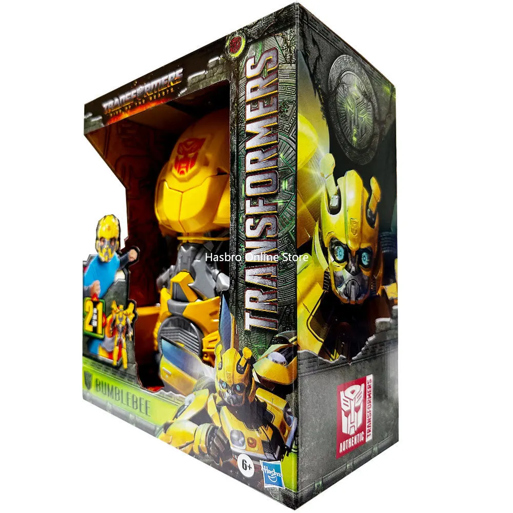Novità Transformers 2023 Movie Rise of The animals 2 in 1 Bumblebee Mask Action Figure per età 6 e oltre, 9 pollici F4649