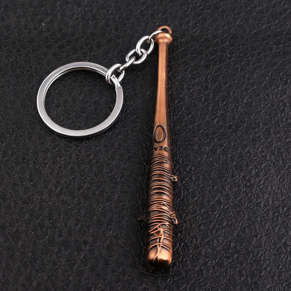 TV The Walking Dead Stick Keychain Negan\'s Bat LUCILLE Baseball Bat shape Keyring For Men Women Car Bag Key Jewelry Accessories