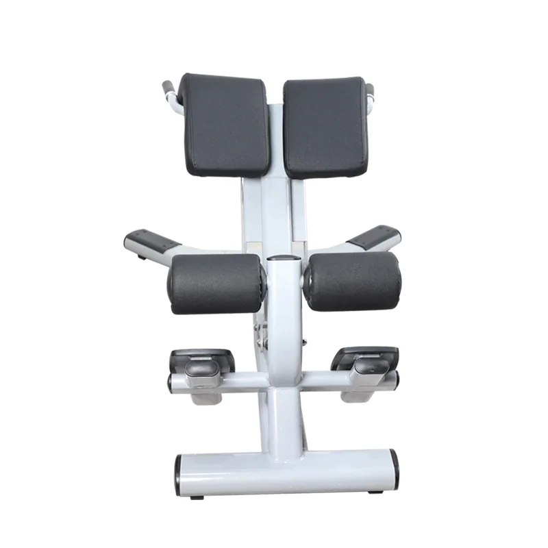 

Commercial Gym Equipment Adjustable Roman Chair with Elliptical Tube Lower Back Workout Hyperextension Machine