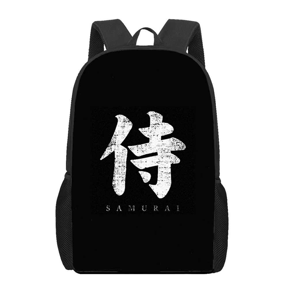 Samurai 3D Print School Bag Set per ragazze adolescenti zaino per bambini primari borse per libri borsa per libri per bambini Satchel Mochila Infantil