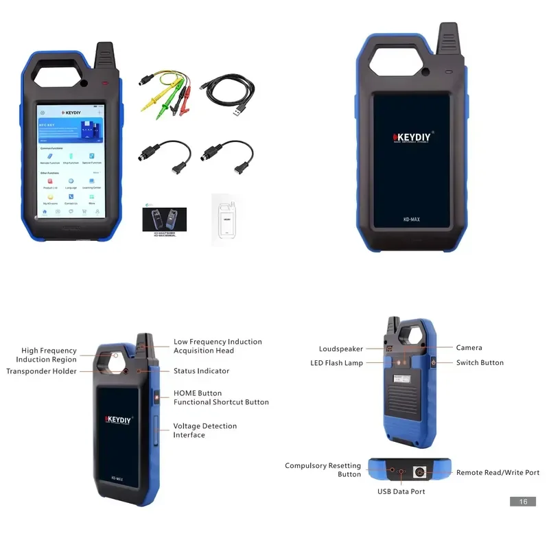 for KEYDIY KEY MAX Key Programmer Remote Generator with Chip Reader Frequency Tester Multi Language Battery Voltage Detection
