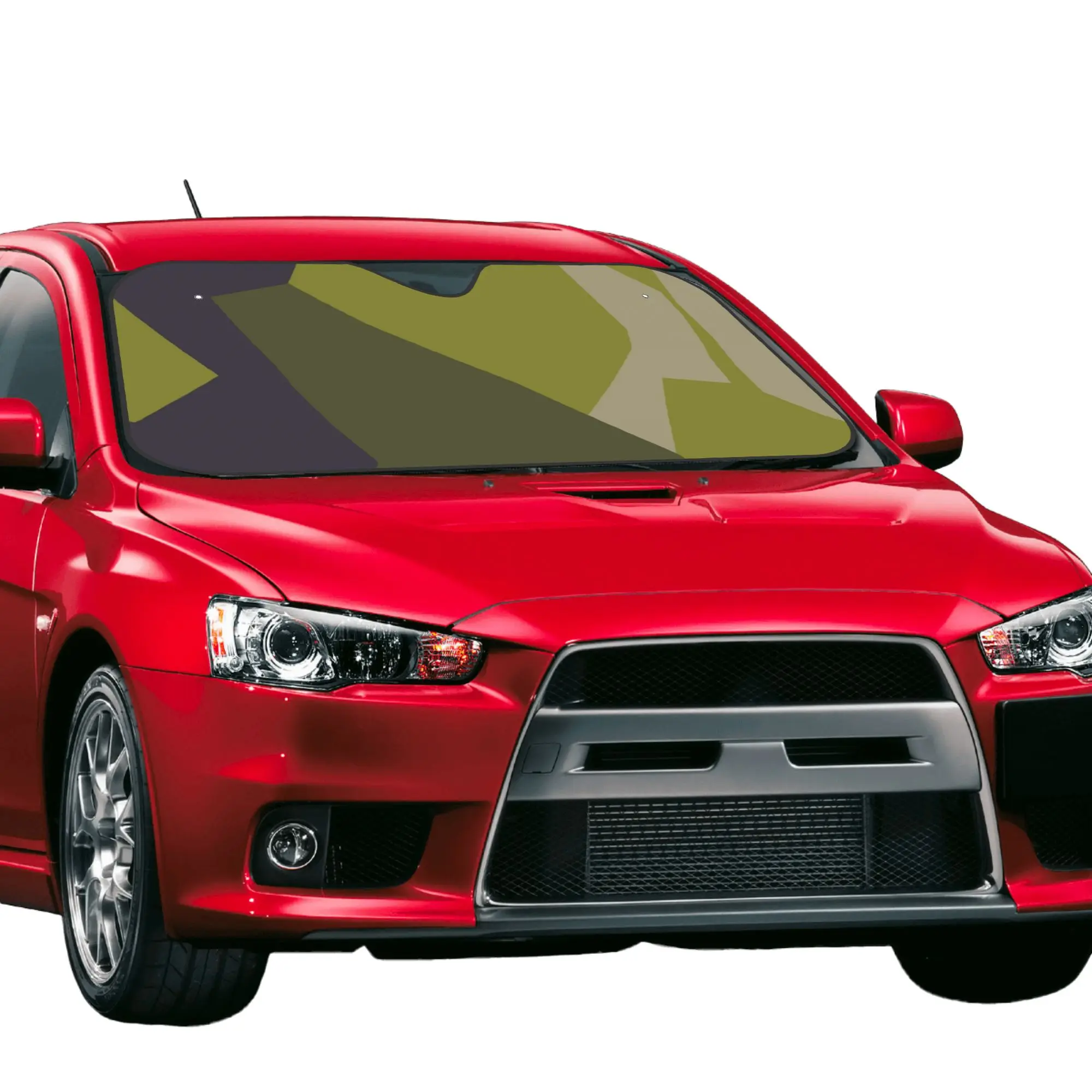 Splinter Black Green Camo Car Front Windshield Sun Visor UV Protection Car Sun Shade Heat Insulation Cover Foil Car Sunshade