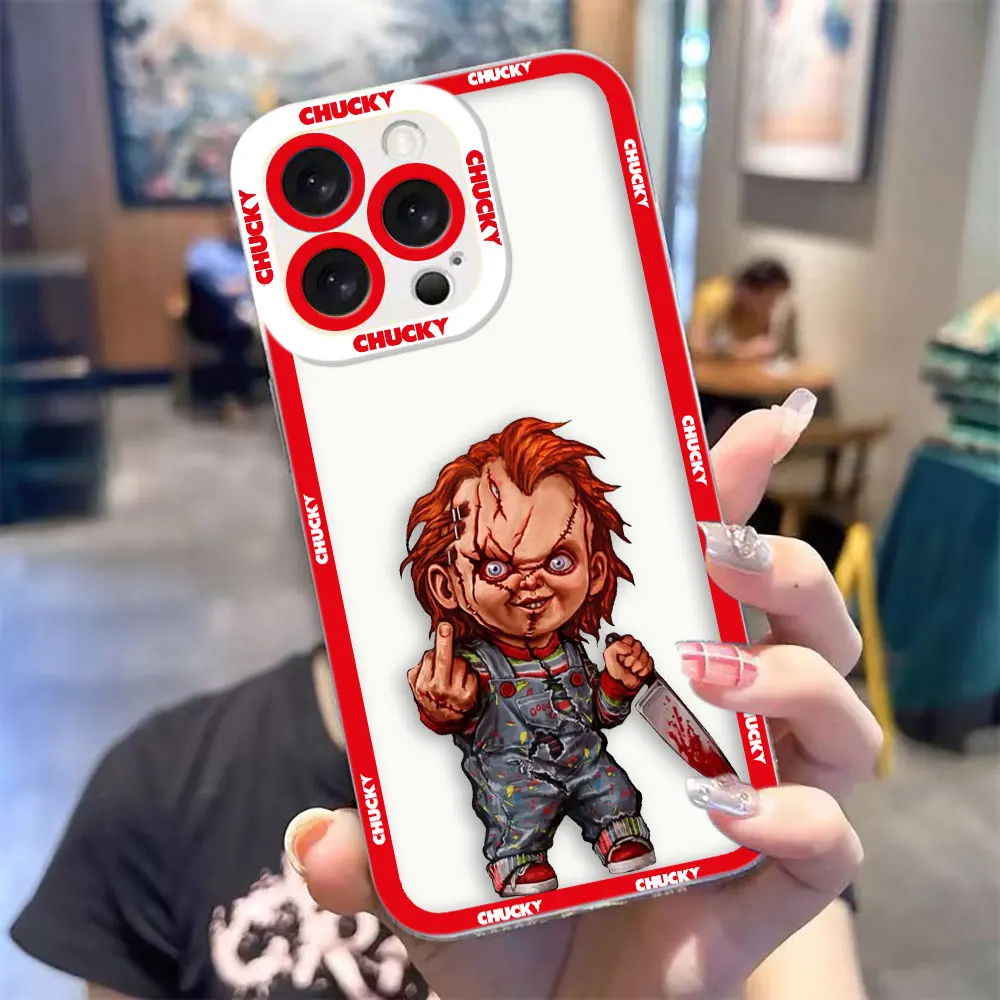 Clear Phone Case For Xiaomi Redmi Note 15 14 13 12 12S 11 11T 11S 10 9 10S 9S 8 Pro Max Plus Case Cover Print Good Guys C-Chucky view 3