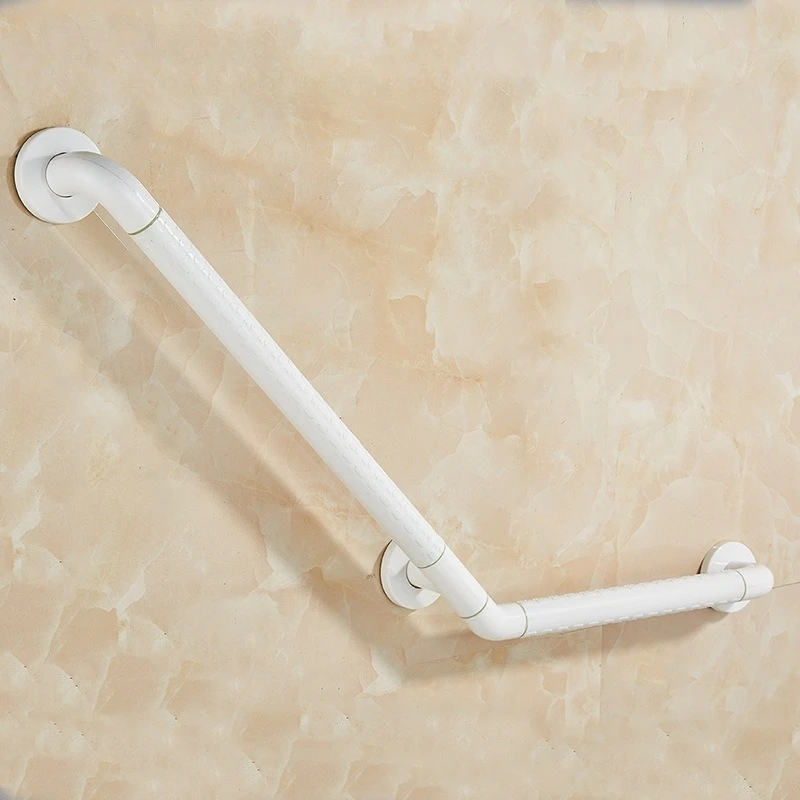 Bathroom Toilet Safety Handle, Stainless Steel Base Nylon Handrail, Non-slip Barrier-free Support for The Elderly Bathing