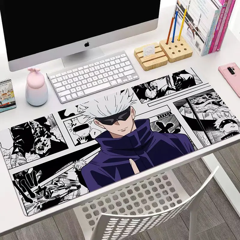 Large mouse pad xxl rubber keyboard mouse carpet anti-slip gamer mouse pad laptop Gojo Satoru‌ mousepad Jujutsu Kaisen