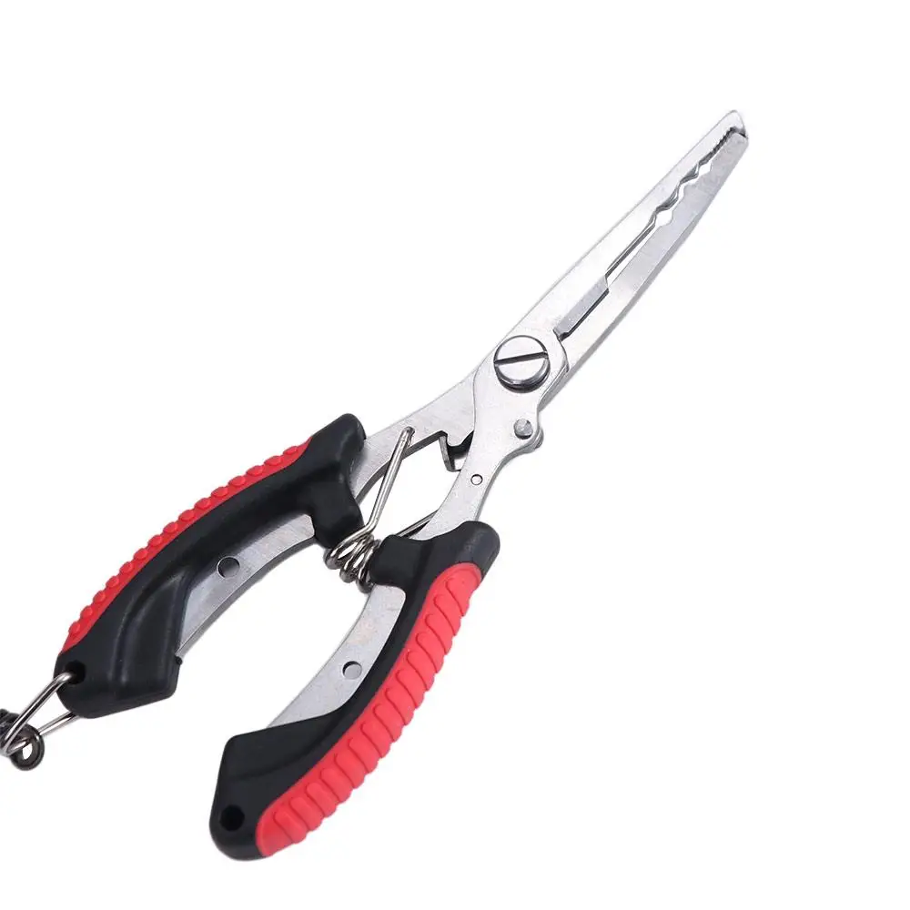 

Ergonomics Fish Pliers High-strength Anti-slip Fishing Tied Hooks Pliers Non-Slip Handle Multifunctional Luya Pliers