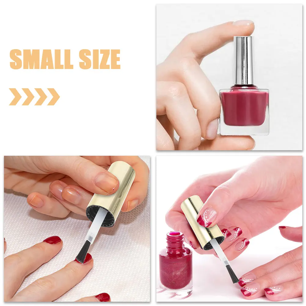 

20 pcs Nail Polish Bottle Caps Replacement Brush Silver Gold Cover For Empty Gel Polish Bottles Supplies Nail Art Tools
