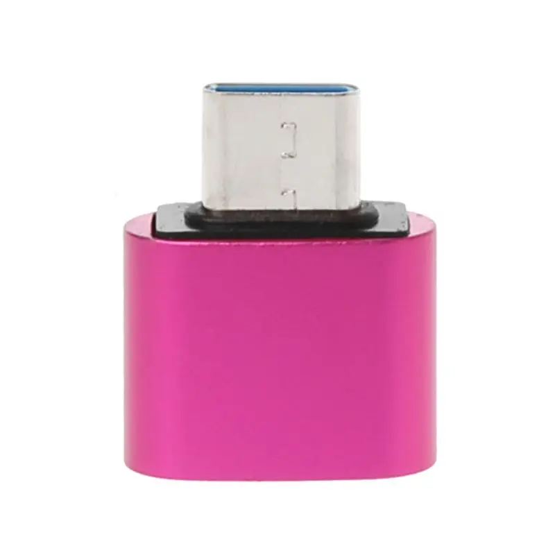 1PC Mini USB 3.1 C Macho para Adaptador USB Macho Tipo C para USB 2.0 Conversor Fêmea