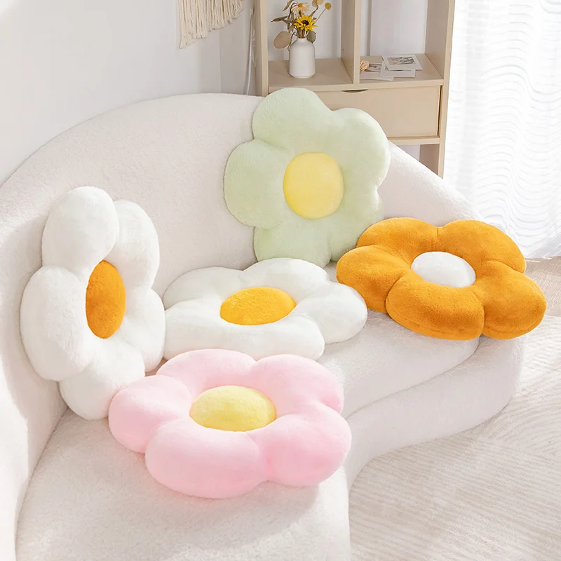

45cm New Fresh Floral Plush Cushion Lovely Flower Plush Pillow Comfortable Soft Flower Plush Toy Girlfriend Sleep Stuffed Pillow