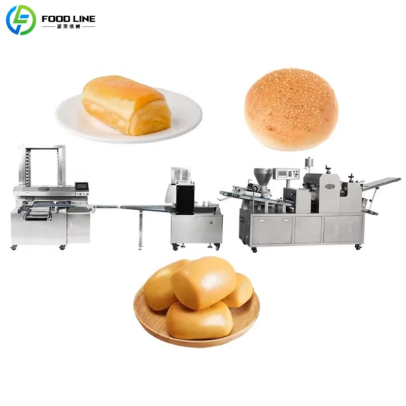 Customized Popular Full Automatic Bread Making Machine SUS 304 Stainless Steel Bread Production Line