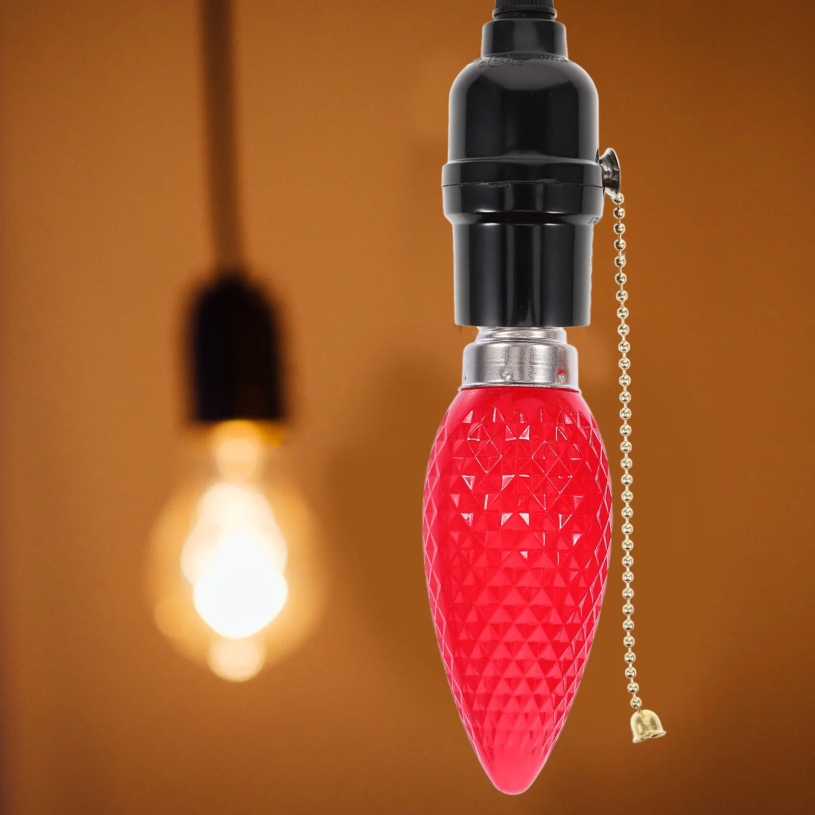 

2Pcs Pattern LED Bulbs E14 Socket Warm Light Decorative Christmas LED Bulbs Candelabra Bulb Replacement for Holiday Decor