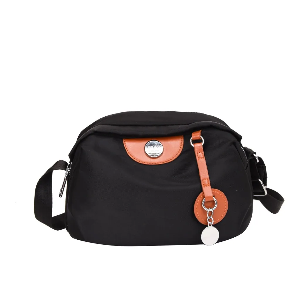

Portable Shell Nylon Crossbody Bag Casual Waterproof Oxford Cloth Dumpling Bag Large Capacity Solid Color Mobile Phone Bag