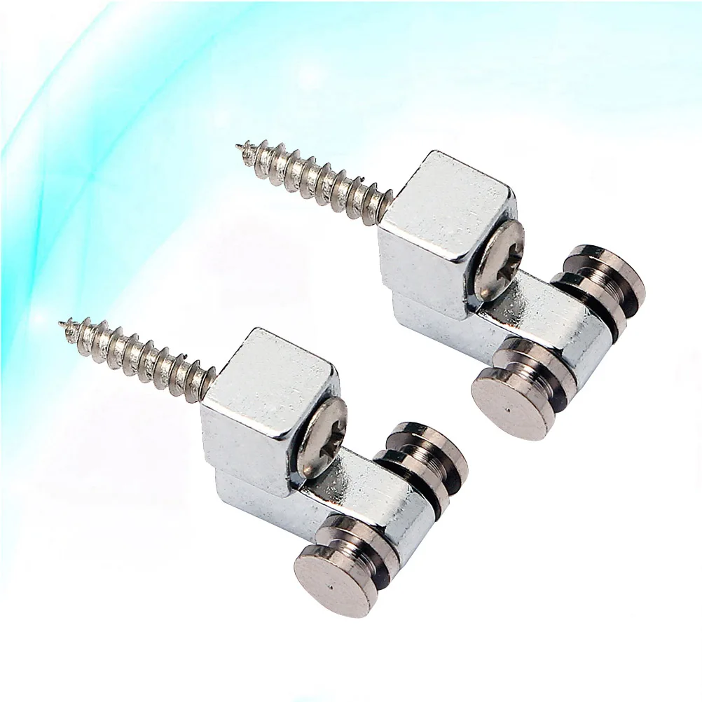 

2 Pcs Electric Guitar String Buckle Harness Locking Musical Instruments Accessories