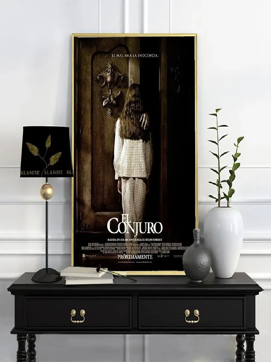 The Conjuring Movie Poster Art Print  Supernatural Thriller Film Canvas Wall Decor x inches