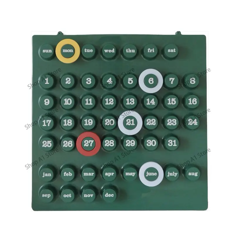 Internet Celebrity Ins Wall Decoration Replica Medieval Perpetual Calendar Ring a Date Retro Calendar Creative