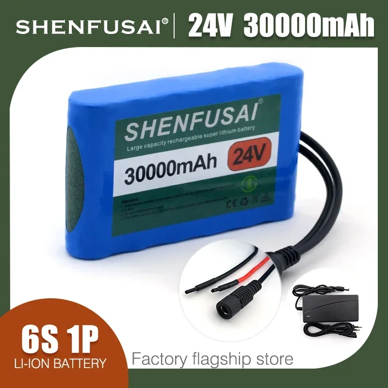 6s1p 24V Lithium-ion Battery Pack 35ah/30ah/20ah for Electric Scooters and Bicycles with High Quality 18650 Batteries