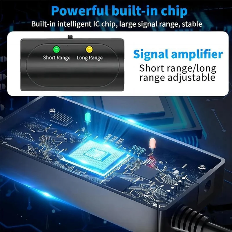 Antena de TV Digital de Alta Definição para Interior e Exterior, Amplificador Universal com Interruptor, Coluna UHF Ajustável, Amplificador Durável