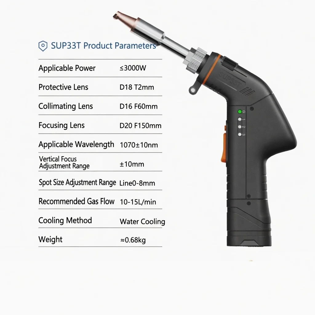 CQWY SUP33T Laser Welding Head Accessories D16F60T5 D20F150 Focus Lens Reflective Lens 18x2 Protective Windows QBH Motor Parts