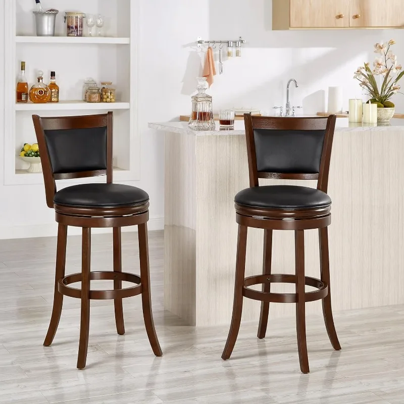 Bar Altura Swivel Stool, Cappuccino Stool, 29 ", 2 Pack, 2 Pack