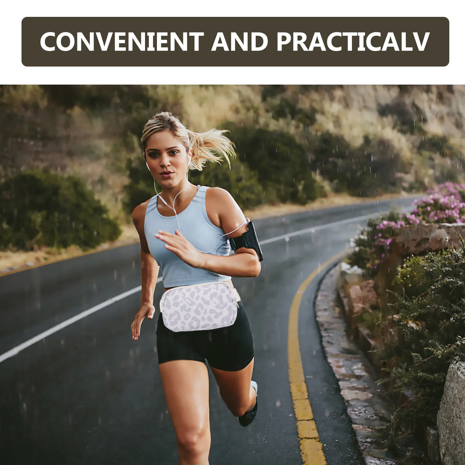 

Women Adjustable Fanny Pack Running Waist Bag Belt Bag for Hiking Workout Travel Fashion Crossbody Fanny Packs for Women