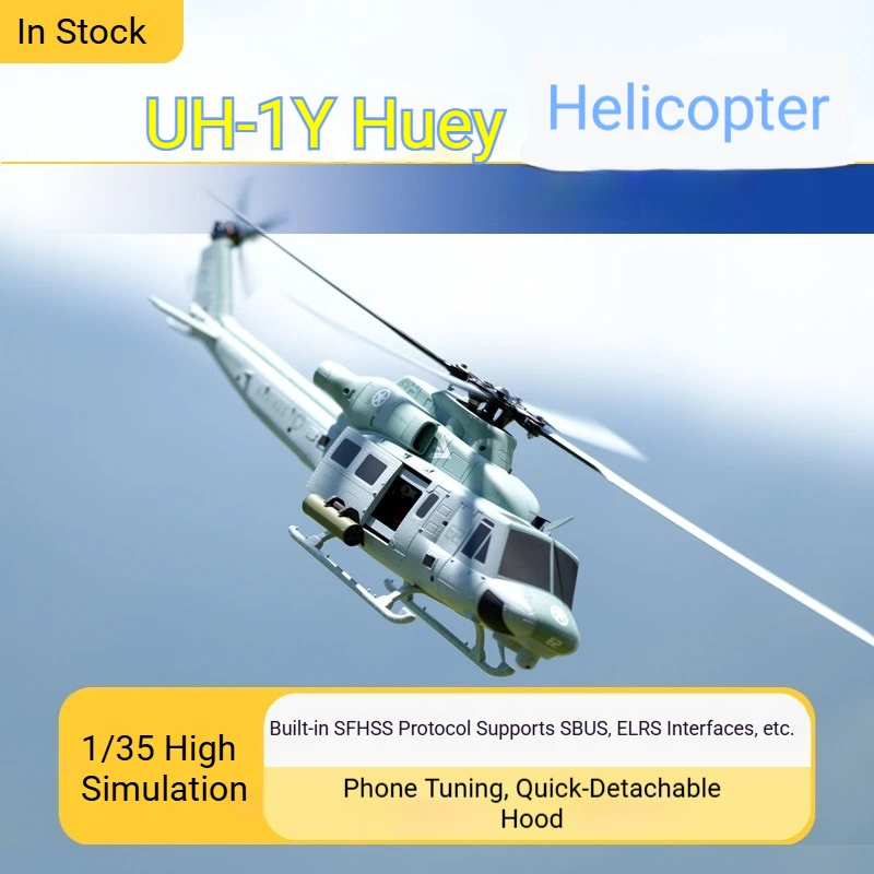 

GOOSKY Rc Helicopter UH 1Y Venom Huey E2 3D Stunt Simulation Scale Military Model For Outdoor Flying Adult Hobby Enthusiasts