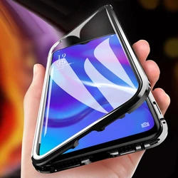 360 Full Protection Metal Magnetic Case For Samsung Galaxy A15 A16 A26 A35 A36 5G A17 A34 A55 A56 5G Double-Sided Glass Cover