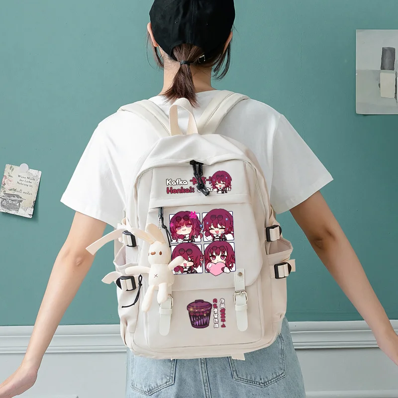 Mochila escolar de Anime Honkai: Star Rail para niños, adolescentes, estudiantes, bolsas de libros, bolsas de viaje de hombro informales, regalo