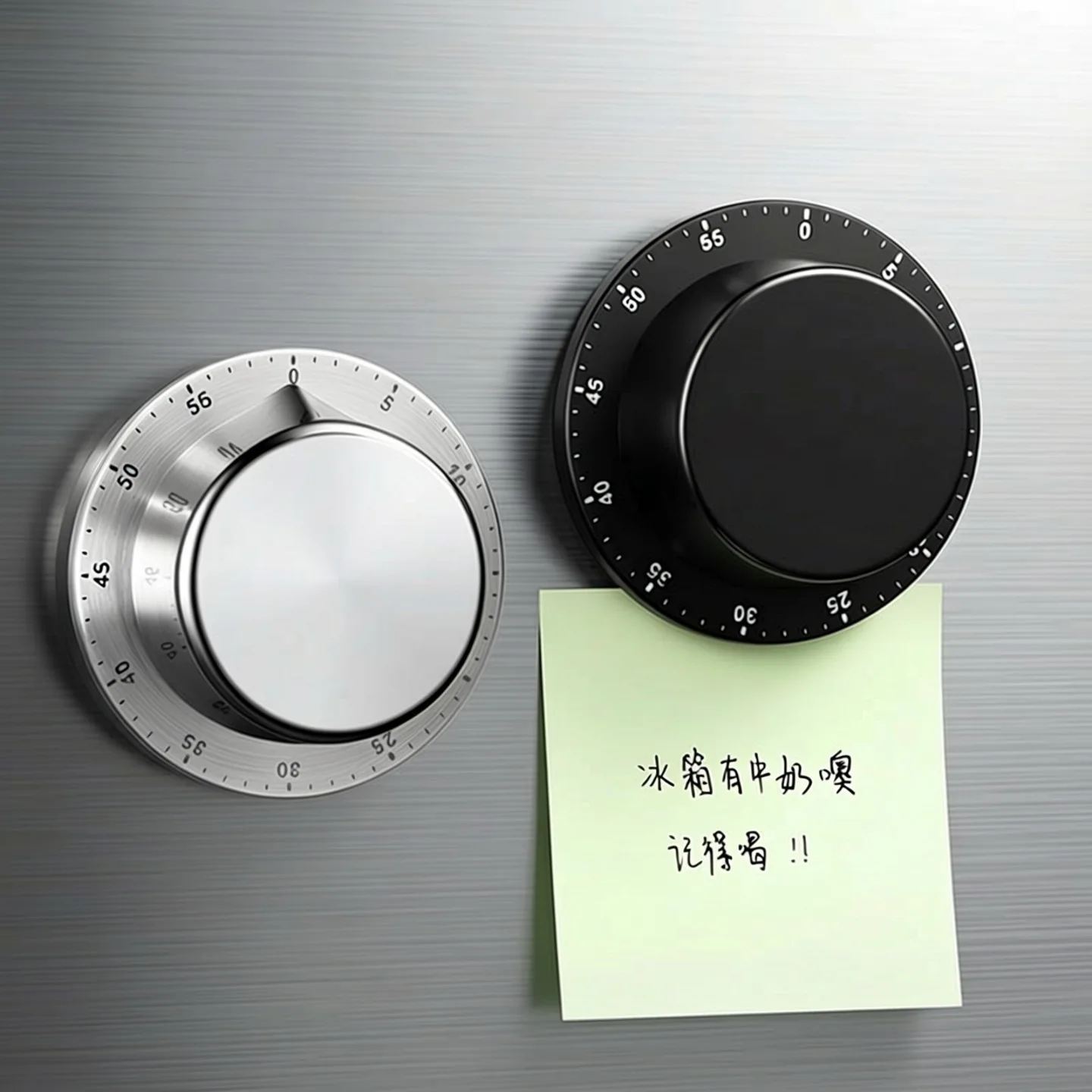 Timer Mechanical Stainless Steel Timer Baking Reminder UFO Learning Time Management Magnetic Alarm Clock