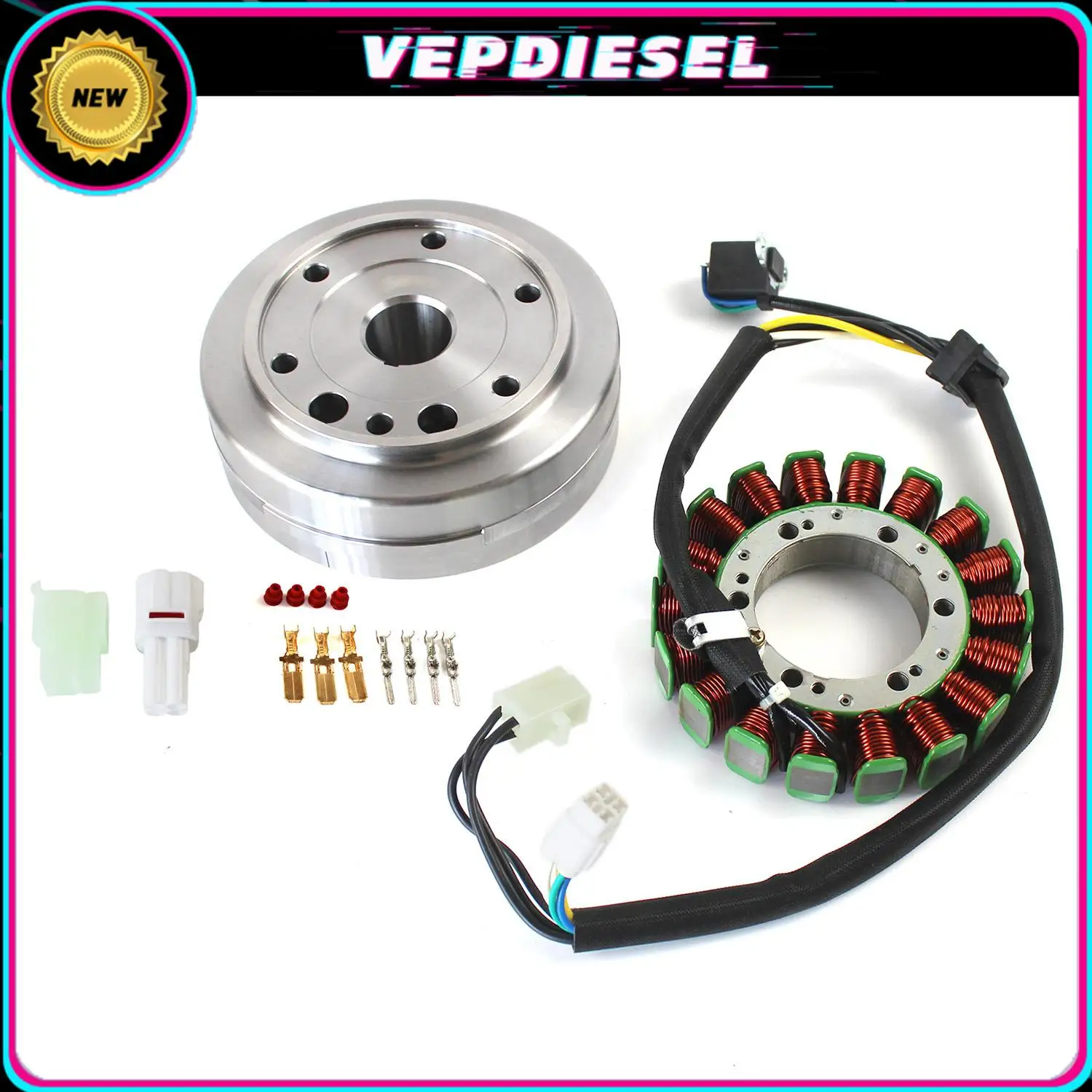 

Комплект маховика, статор и прокладка 32101-38F01 32102-38F00 3430-054 3430-071 RM23013-R00 для Suzuki LTA LTF 400 Eiger 2002-2007