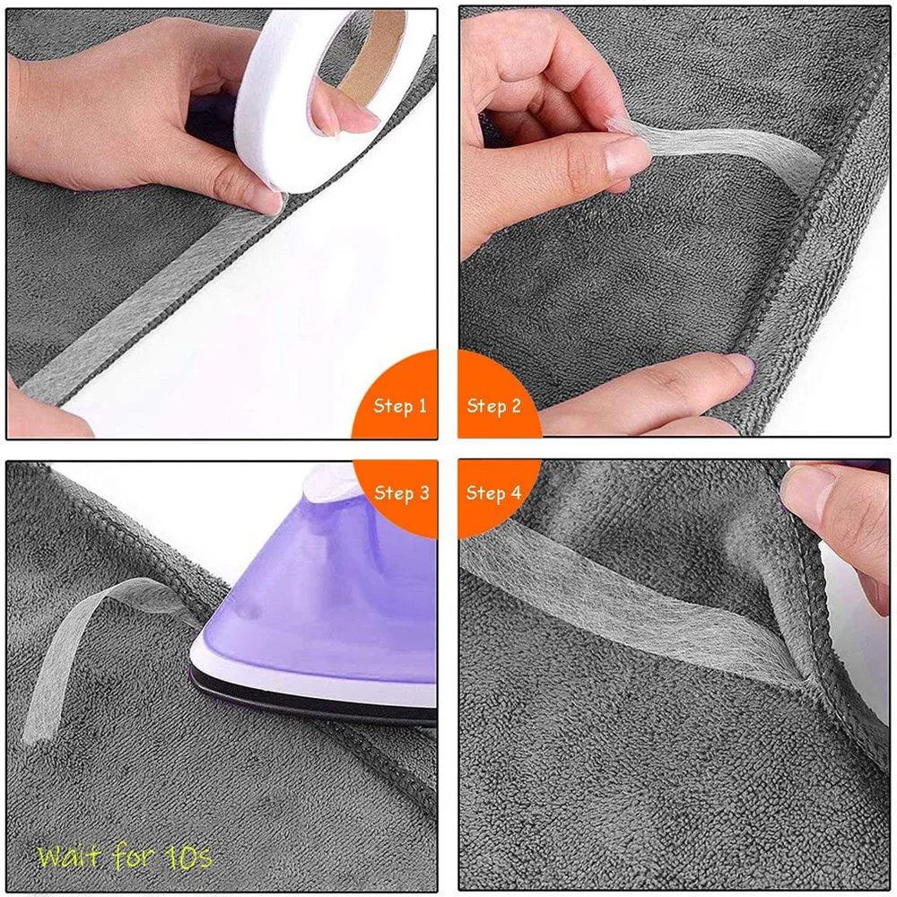 20m/Roll Double-sided Non-woven Interlining Adhesive Fabric Cloth Iron On Hem Tape Interlining Web DIY Sewing Crafts Tufting view 5