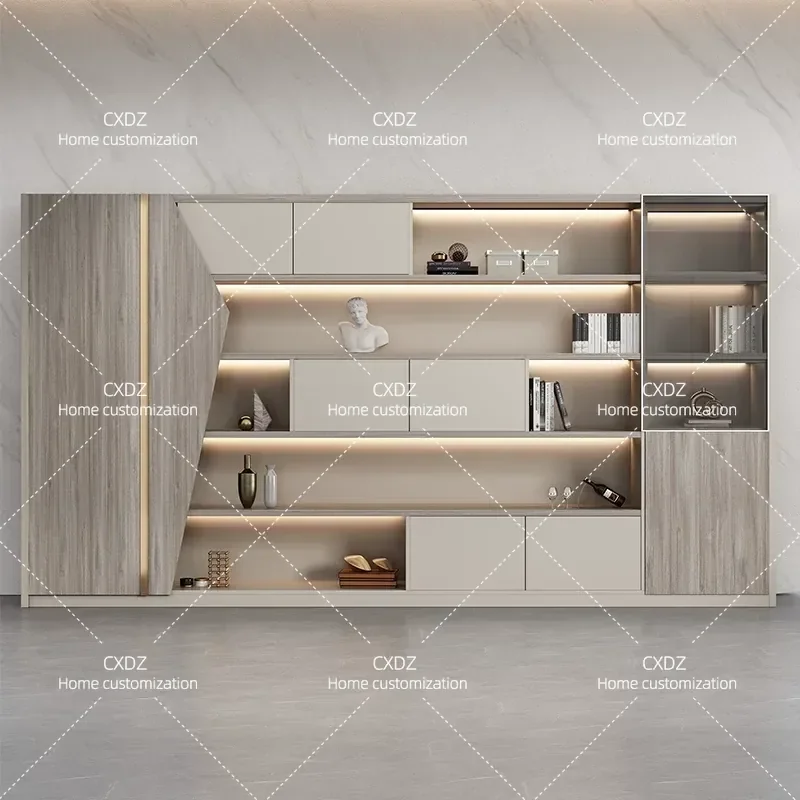 Office File Data Cabinet Boss Room Background  Modern Simple Office Building File Data Cabinet Bookcase