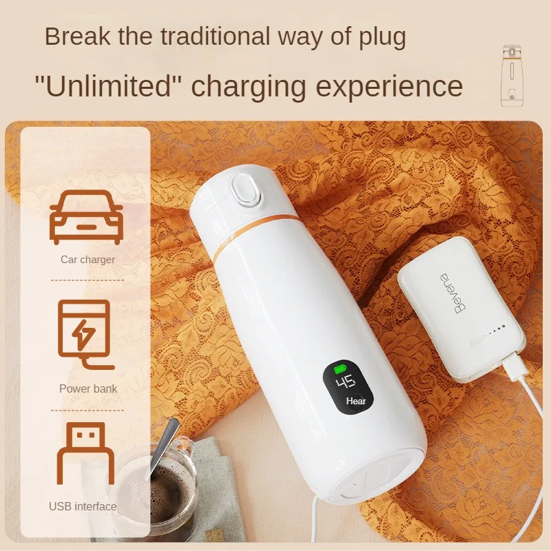 

Intelligent Portable Travel Baby Charging Insulated Cup, Wireless Heating Milk Mixer, Constant Temperature Water Cup