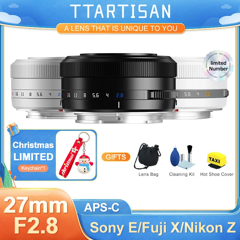 TTArtisan APS-C Auto Focus 27mm F2.8 Large Aperture Lens for Fuji X Mount XF Camera XE4 XT30 XA5 XS10 XM5 XT4 XT3 X-PRO1 XH1