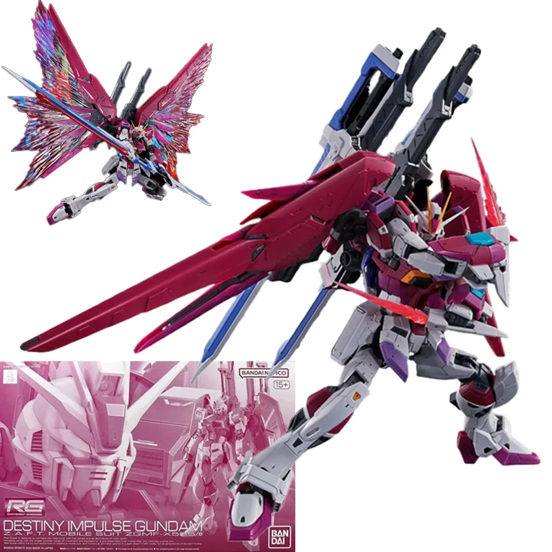 

Bandai Genuine RG 1/144 DESTINY IMPULSE Anime Action Figure Robot Collectible Assembly Model Toys Ornaments Gift Children