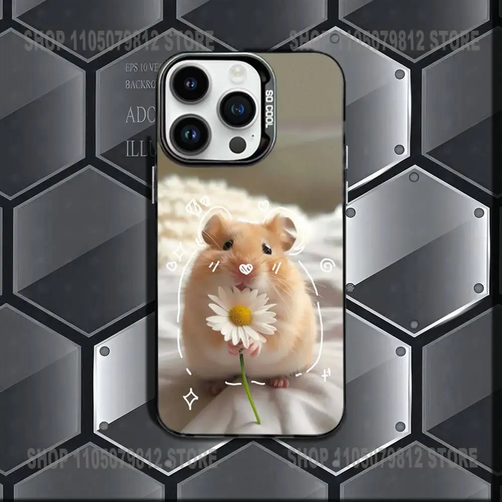 حافظة هاتف لطيفة على شكل فأر M لهاتف آيفون 17,16,15,14,13,12,11,X,Mini,Pro,E,MAX غطاء مقاوم للصدمات من الحلوى السوداء غير اللامعة #2