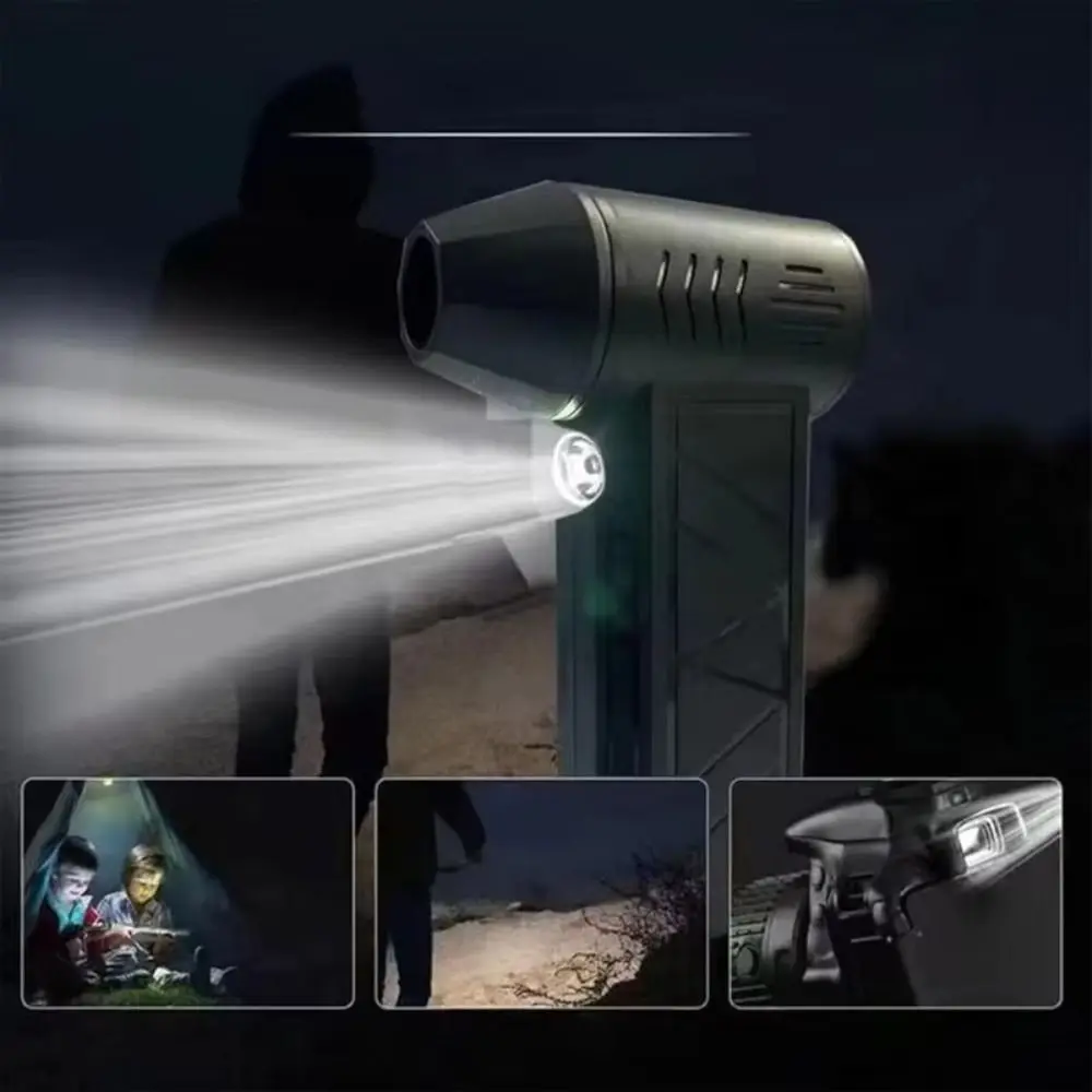 

Violent Fan 130000RPM Electric Air Duster 3 Gear Turbo Power Display Portable Power Fan Rechargeable LED Light Turbo Fan Car