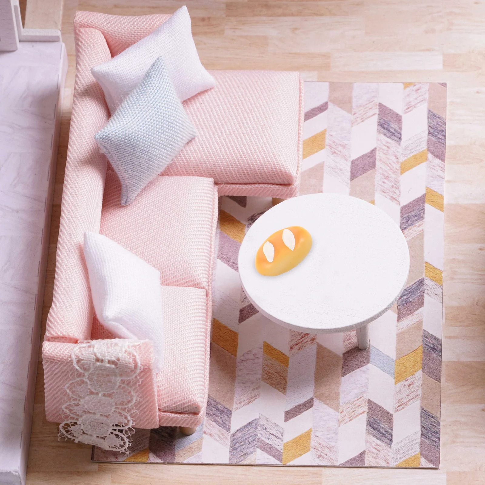 

40 Pcs Food Bread Fake Artificial Simulation Model Faux Display Props for Trinkets