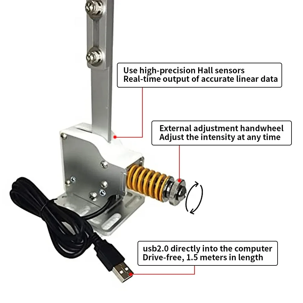 Handbrake For Logitech g29/g27/g25 PC Hall Sensor USB SIM Racing For Thrustmaster T300 T500 Racing Games Steering Wheel