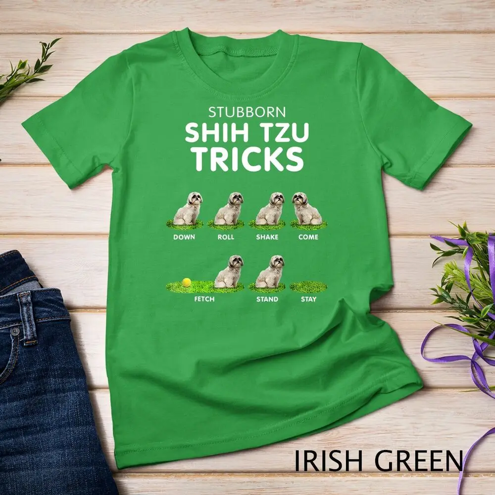 Shih Tzu Trick Tshirt para Homens e Mulheres, Funny Dog lover, T-shirt Unisex