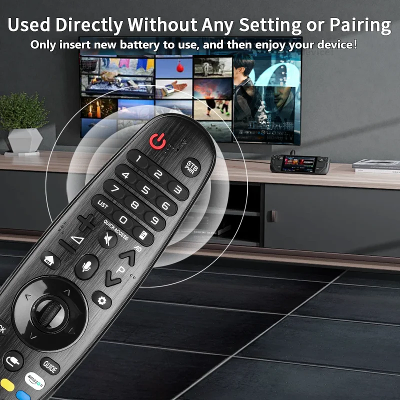 AN-MR18BA لاستبدال جهاز التحكم عن بعد LG IR مع أزرار NETFLIX Amazon، لتلفزيون LG الذكي 2018 موديل B8 C8 E8 W8 UK6300 UK6500