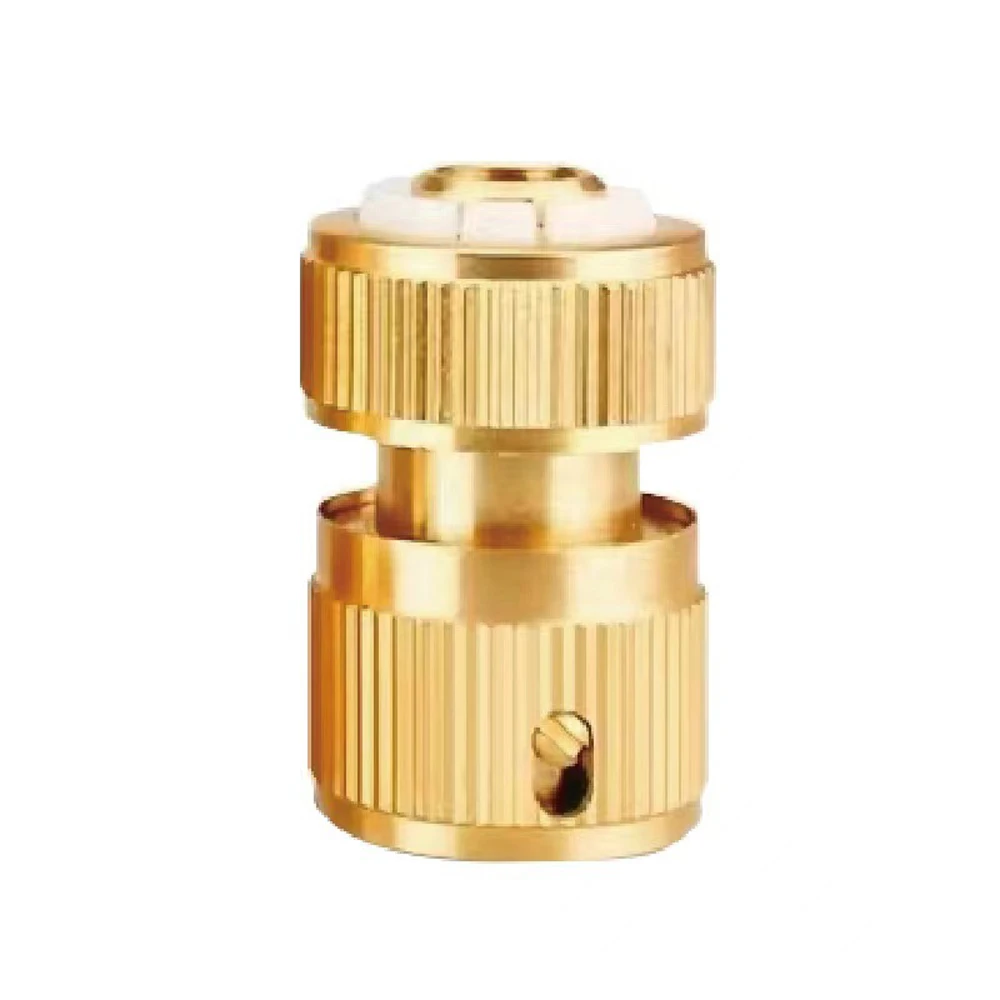 Spray Nozzle Water Gun Brass High Pressure Direct Spray Sprinkler Quick Connector 1/2\'\' Garden Hose Adjustable Pressure Washer