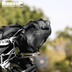 Rhinowalk Motorcycle Pannier Bag Waterproof 18L/28L/48L Motorcycle SaddleTail Bag Travel Luggage Storage Bag For KTM BMW 2PCS
