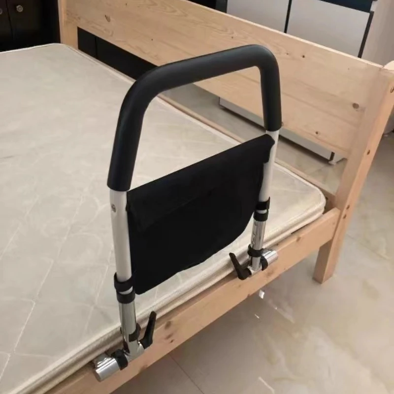 ,Adjustable Height Mobility Handle,‌Healthcare-Grade Bed Assist RailNo-Drill Retractable Support,AntiFall Bed Safety GuardSystem