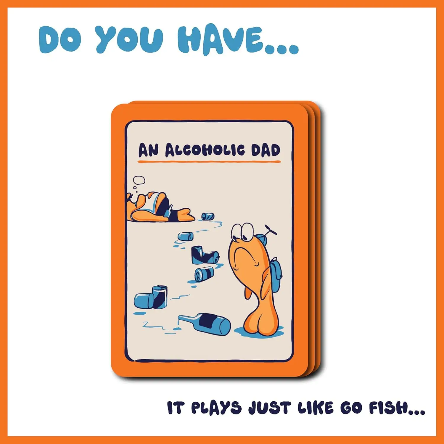 ألعاب مخزون بطاقات السمك المضحكة للبالغين، الترفيه العائلي للحفلات مع اللعب الاستراتيجي لليلة الأصدقاء #4