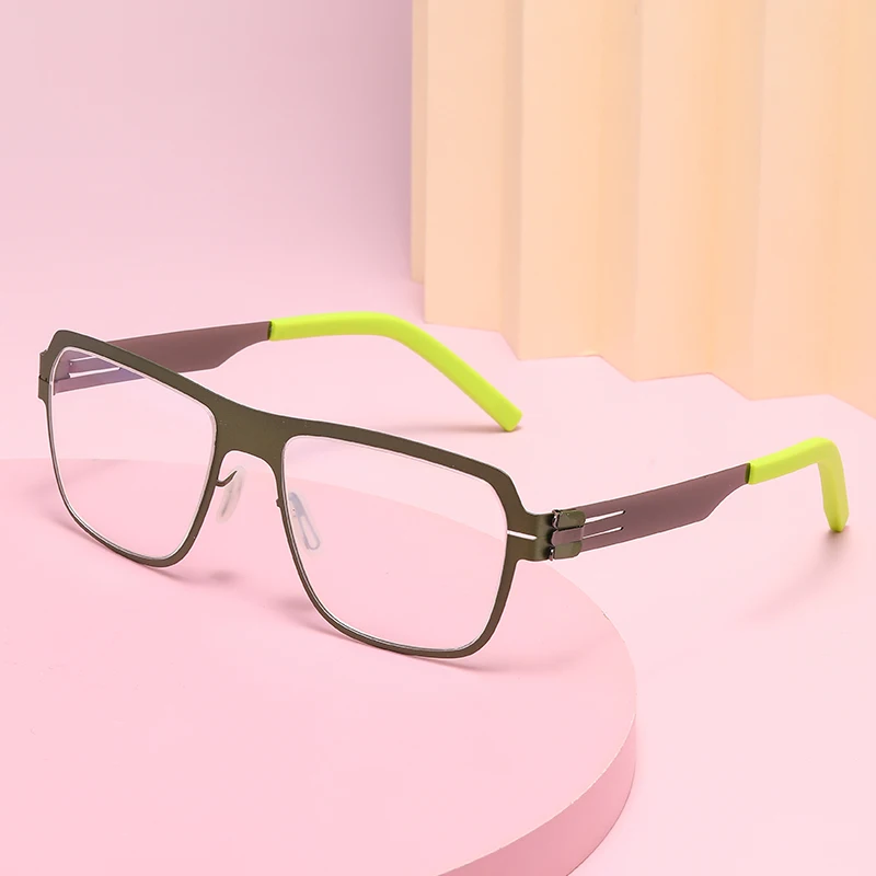 Ultra Light Elastic Eyeglass Frame Without Screw Seamless Welding Eyeglasses Frames myopia men women Optical frame AMG04