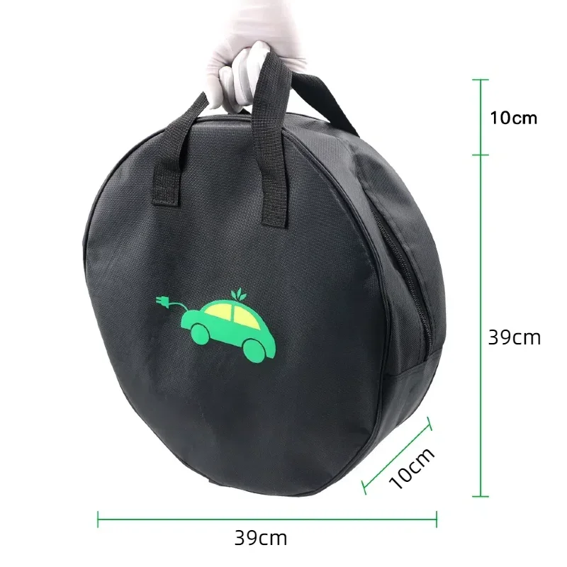 Durable Round Car Charge Cable Storage Bag Waterproof Oxford Cloth Storage Bags Round Car Tools Organizer Accessories view 5