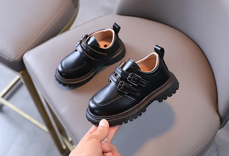 2026 Kinder Herbst Lederschuhe Lässige Schulschuhe für Jungen und Mädchen Einzelschuh Größe 21-30 Kleinkind Schwarz Braun Runde Zehenpartie Freizeitschuhe für Kinder – Detail 8