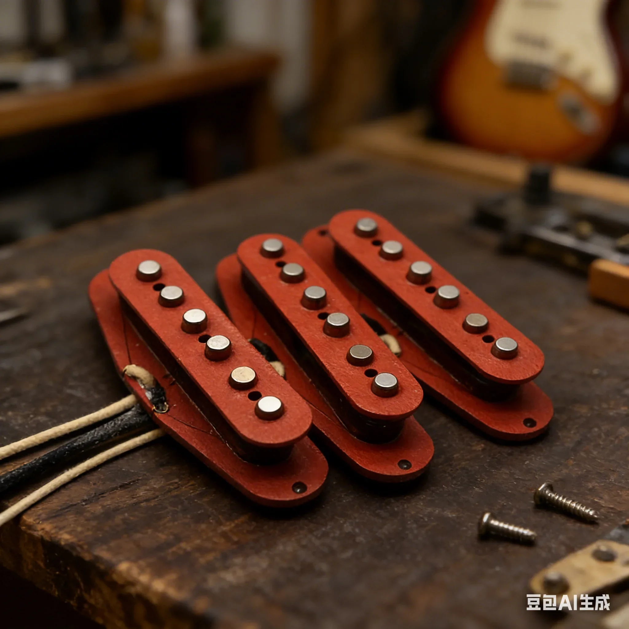 

Звукосниматель с одной катушкой 50/52 мм, средний/горный/мостовый магнитный звукосниматель с красными волокнистыми шпульки для электрогитары Alnico 5, детали в стиле ST