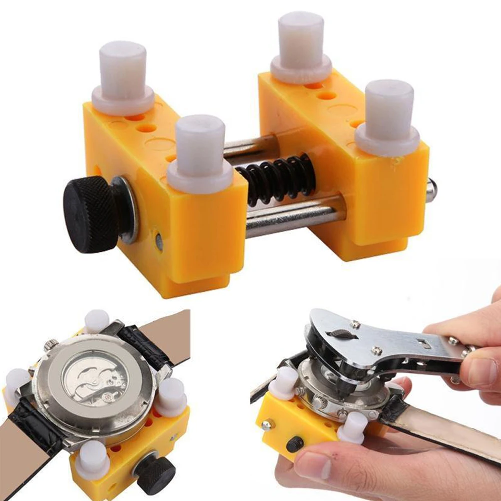 Watch Adjustable Opener Back Case Press Closer Remover Repair Watchmaker Tool And Watch Case Back Opener Repair Holder